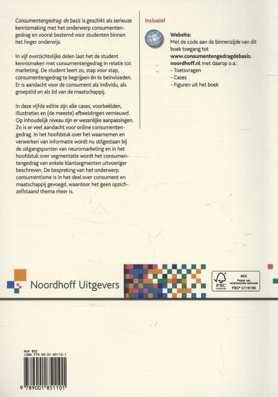 Consumentengedrag, de basis achterkant