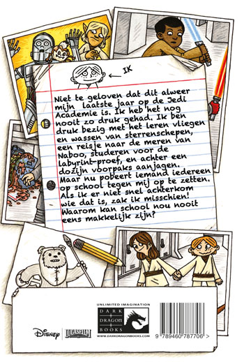 Jedi Academie / 3 de phantom bullebak / Star Wars achterkant