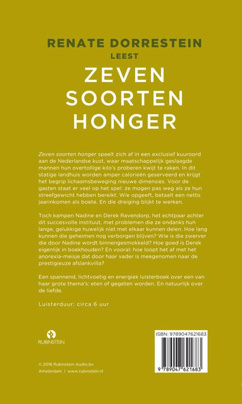 Renate Dorrestein leest Zeven soorten honger achterkant