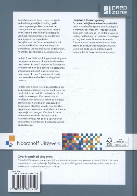 Bedrijfskunde: de basis achterkant