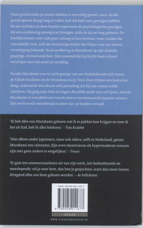 Na De Aardbeving achterkant