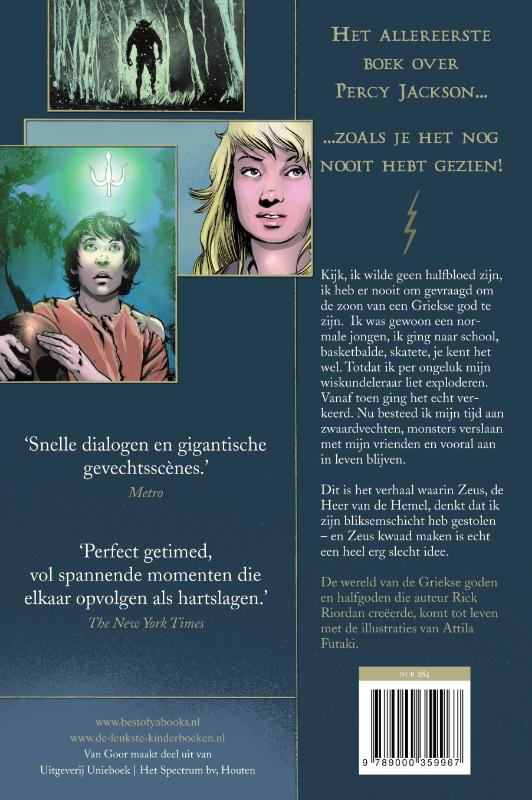 De bliksemdief / Percy Jackson en de Olympiërs / 1 achterkant