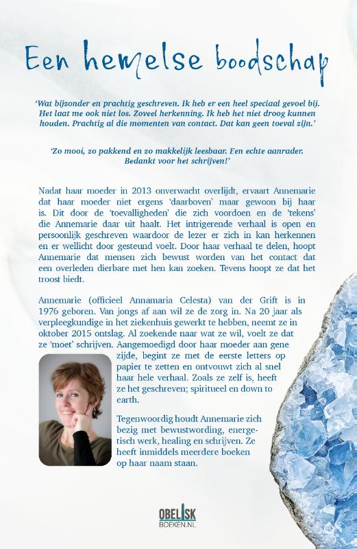 Een Hemelse Boodschap achterkant