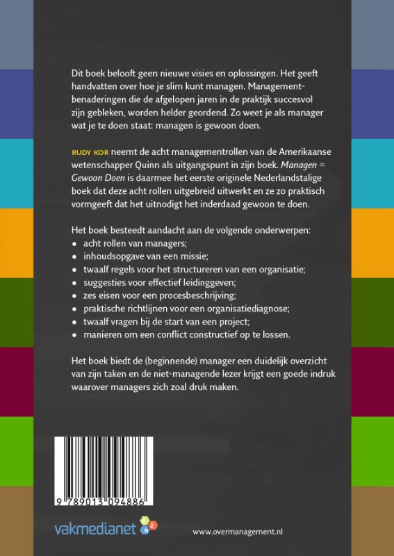 Managen - Gewoon doen achterkant