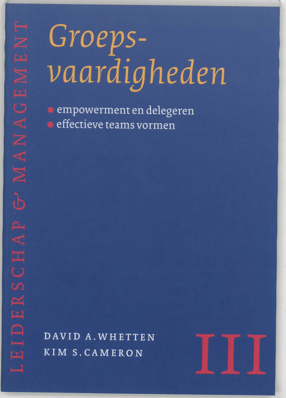 Groepsvaardigheden / Leiderschap & Management / III