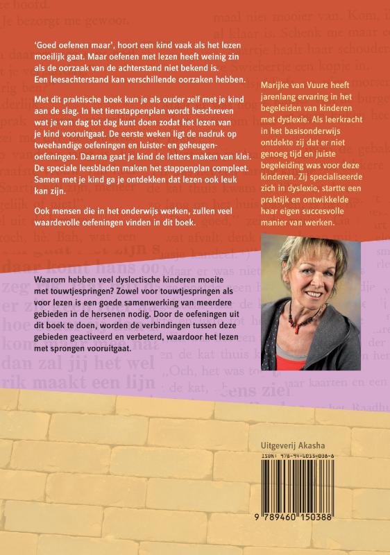 Dyslexie en touwtjespringen achterkant