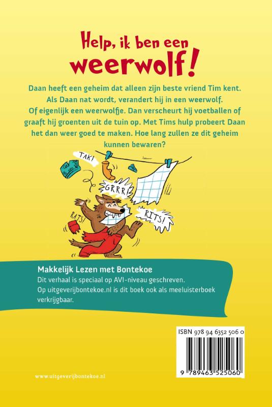 Help, ik ben een weerwolf! / Makkelijk Lezen met Bontekoe achterkant