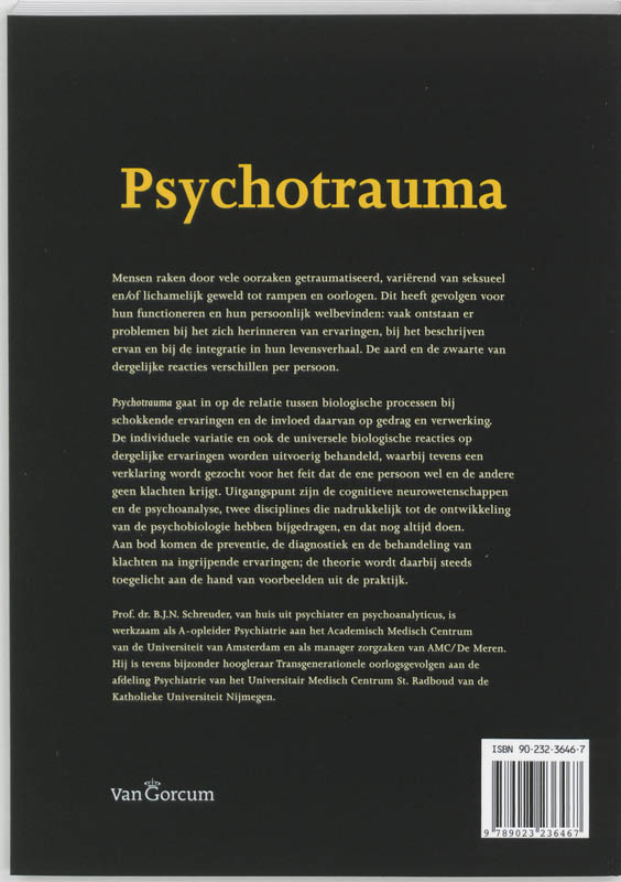 Psychotrauma achterkant