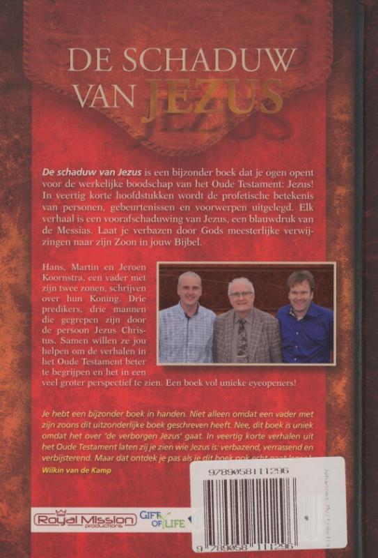 De schaduw van Jezus achterkant