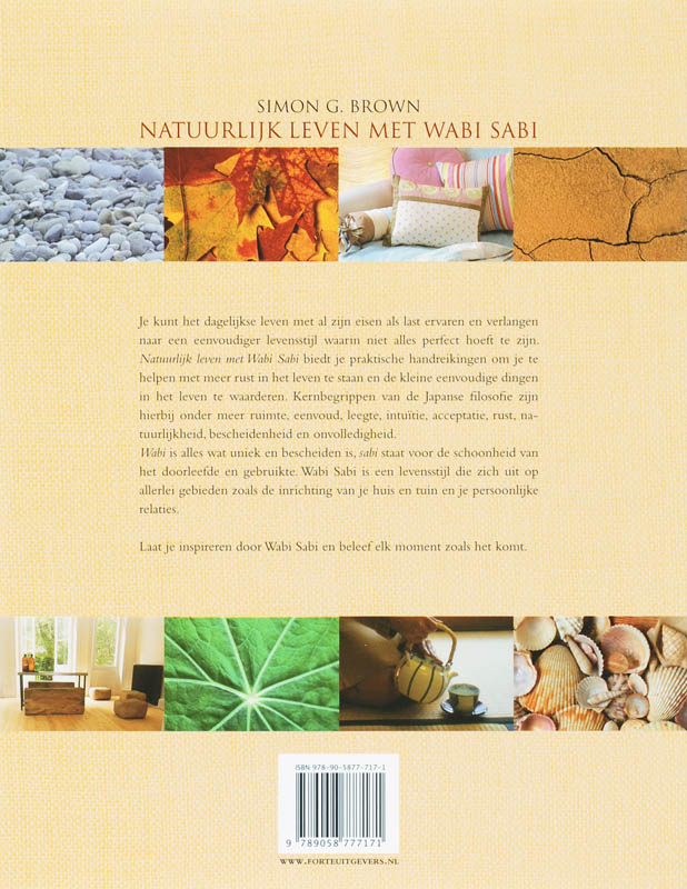 Natuurlijk Leven Met Wabi Sabi achterkant