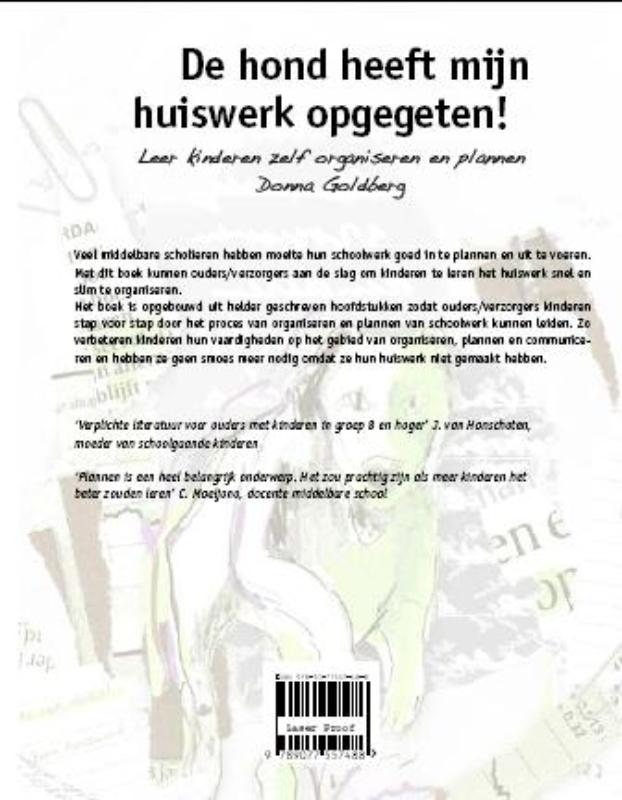 De hond heeft mijn huiswerk opgegeten! achterkant