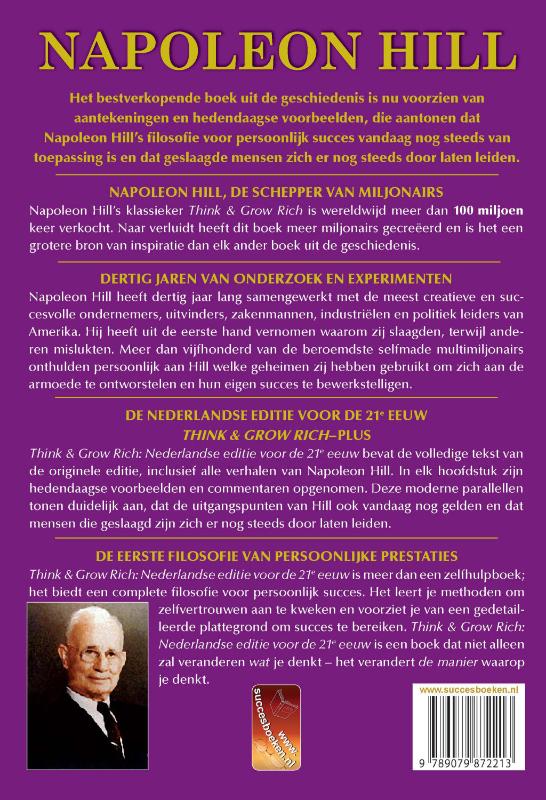 Think & Grow Rich achterkant