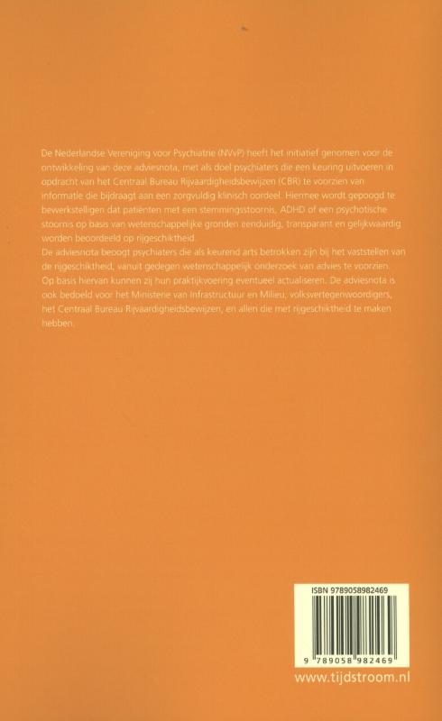 Adviesnota rijgeschiktheid bij stemmingsstoornissen, ADHD en schizofrenie en psychose achterkant
