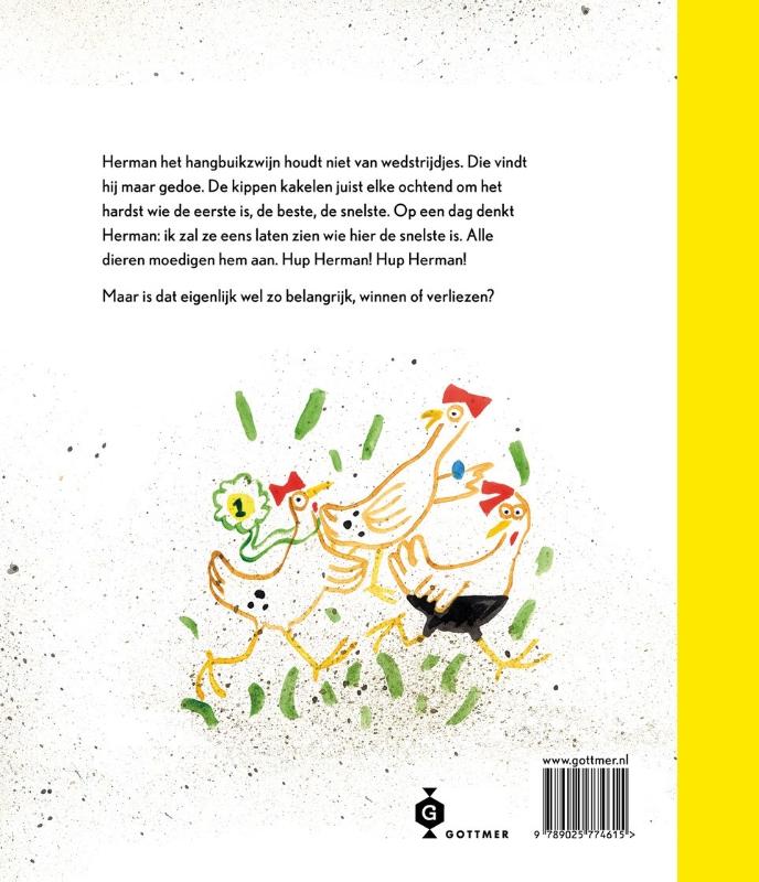 Hup Herman! achterkant