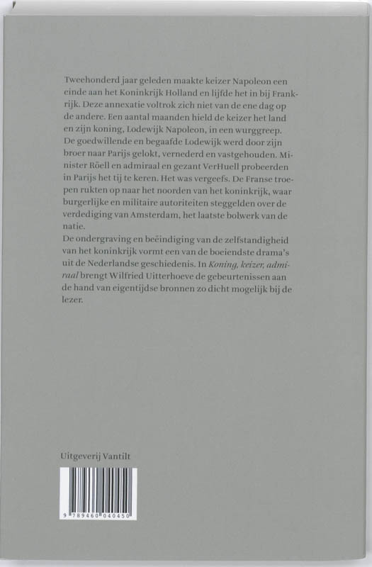 Koning, Keizer, Admiraal achterkant