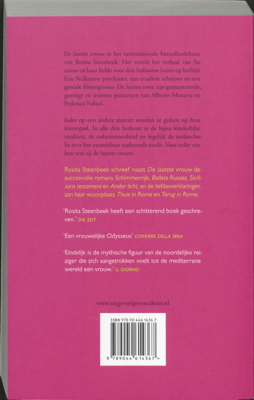 De Laatste Vrouw achterkant