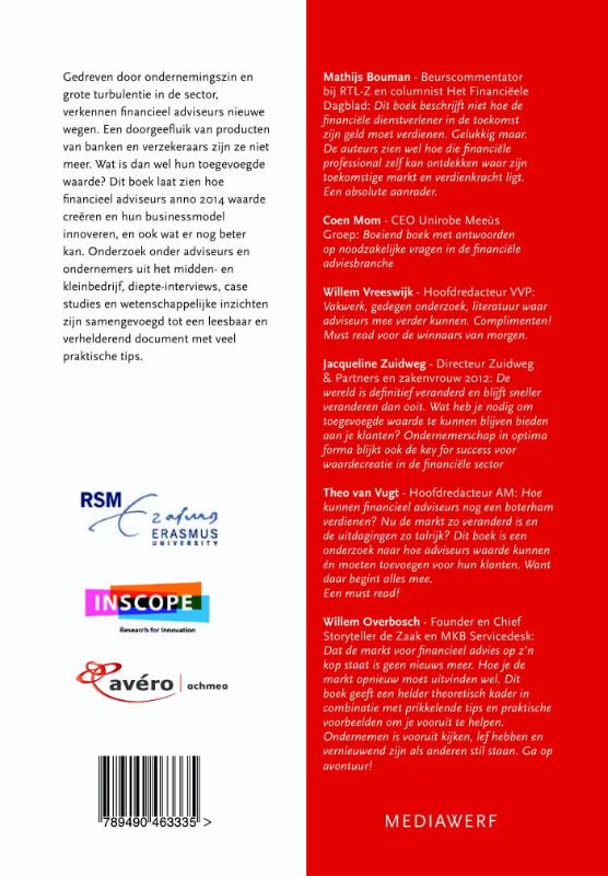 Het nieuwe businessmodel in financieel advies achterkant