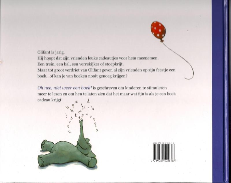 Oh nee, niet weer een boek! achterkant