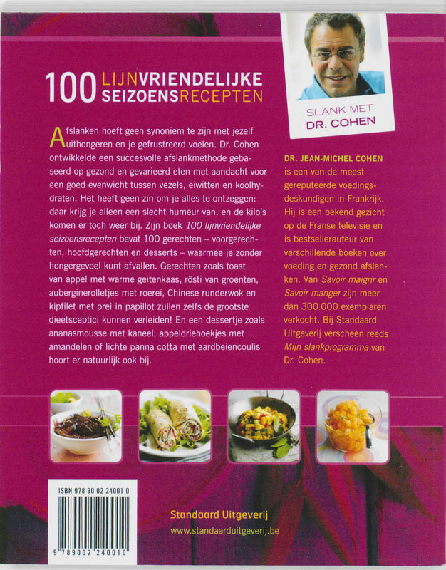 100 Lijnvriendelijke Seizoensrecepten achterkant