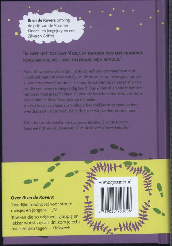 Ik en de rovers op zoek naar de gids van Qvist achterkant