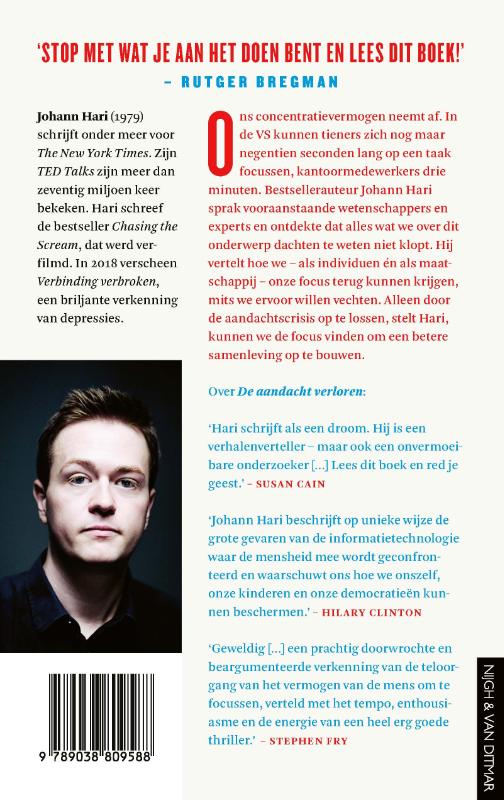 De aandacht verloren achterkant