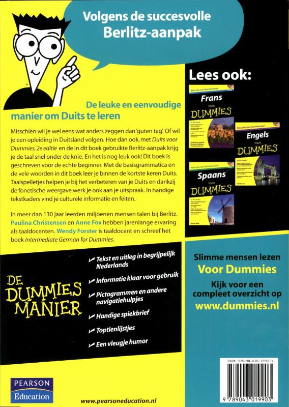Voor Dummies - Duits voor Dummies achterkant