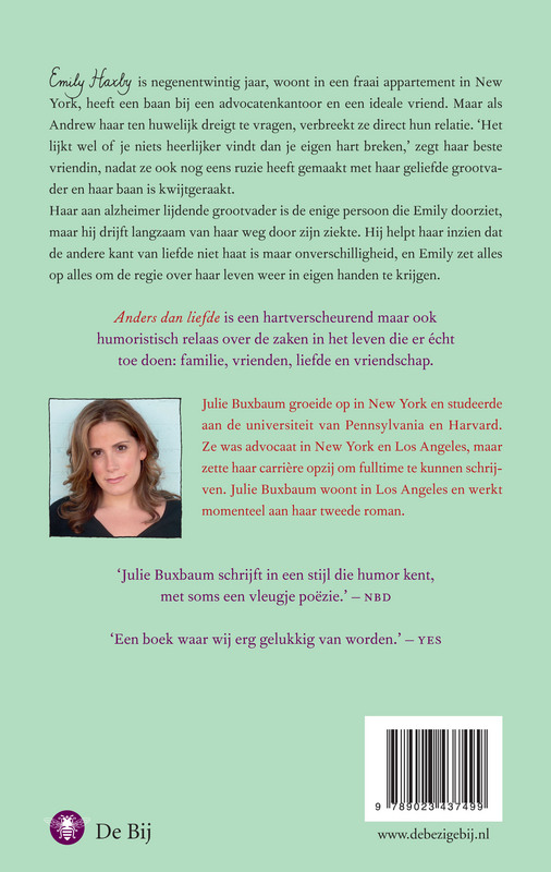 Anders dan liefde achterkant