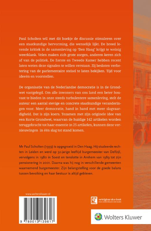 Schets van een Korte Grondwet voor het Koninkrijk der Nederlanden achterkant