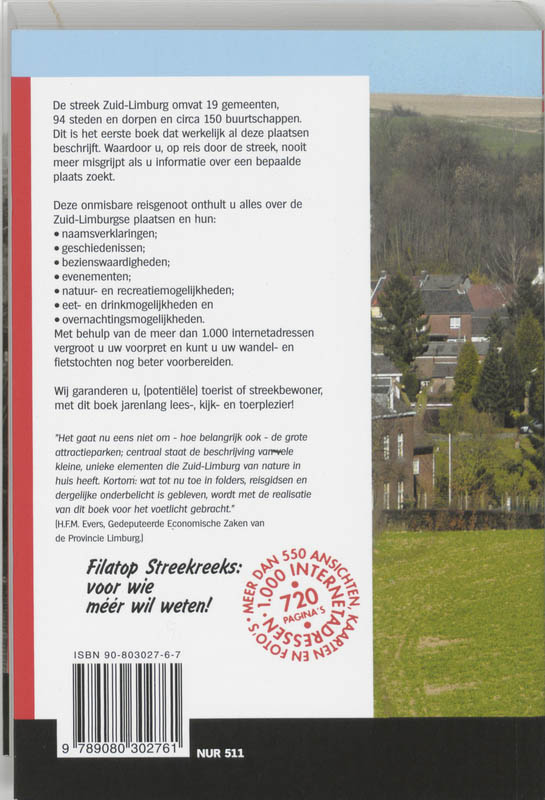 Op ontdekkingstocht door Zuid-Limburg / Filatop streekreeks / 3 achterkant