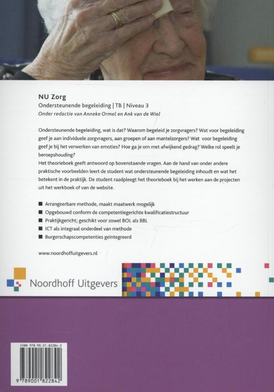 Ondersteunende begeleiding / Niveau 3 / Theorieboek / NU Zorg achterkant