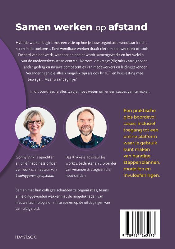 Samen werken op afstand achterkant