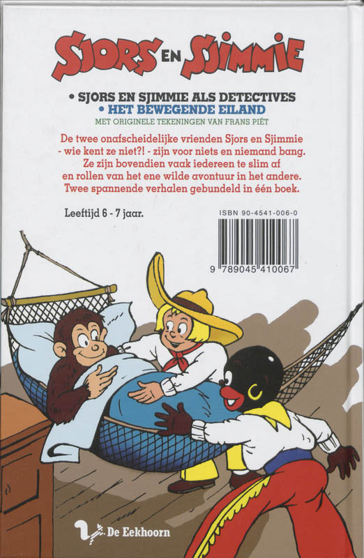 Sjors En Sjimmie Als Detectives Het Bewegende Eiland achterkant