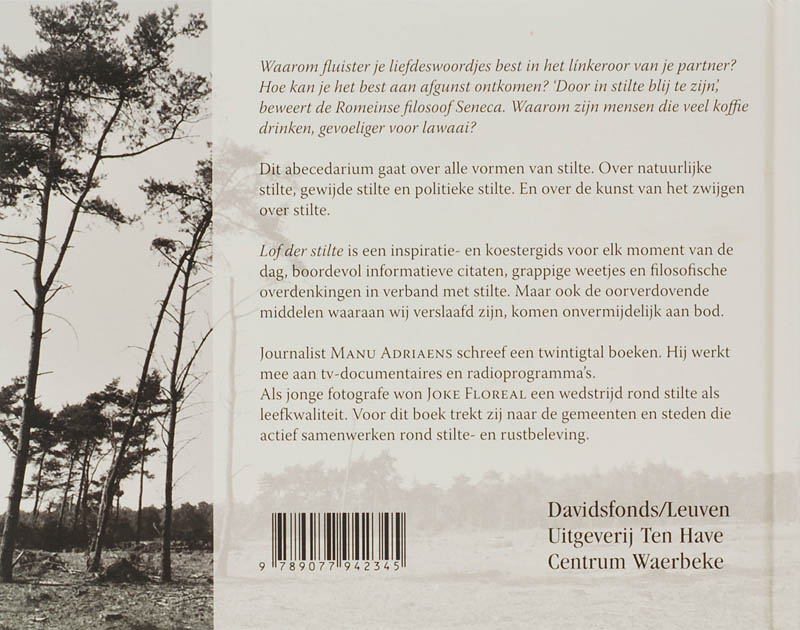 Lof Der Stilte achterkant