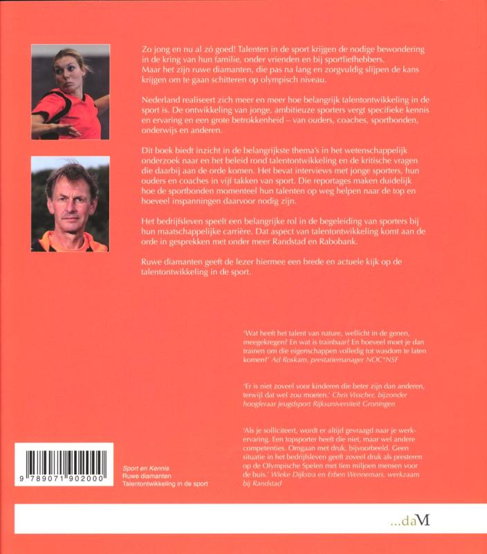 Sport en Kennis  -   Ruwe diamanten achterkant