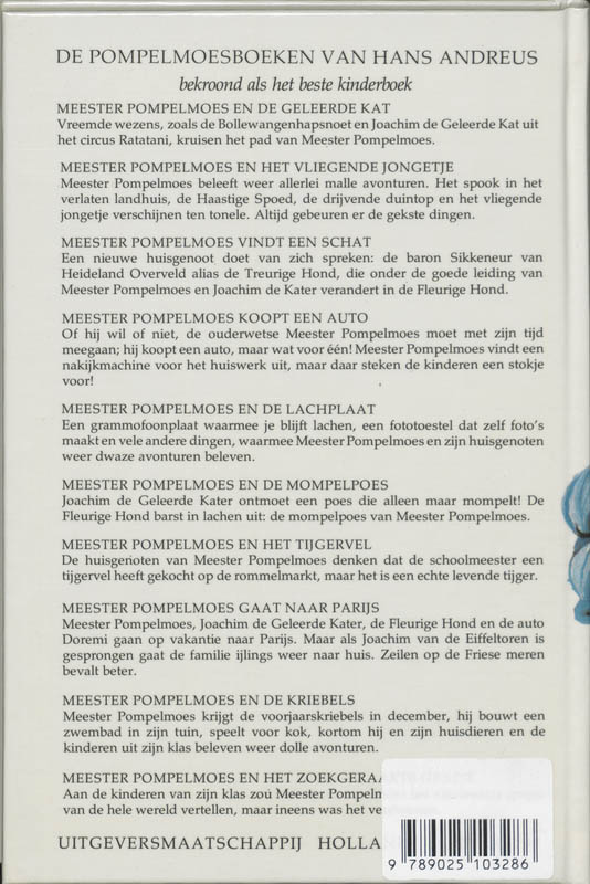 Meester Pompelmoes vindt een schat achterkant