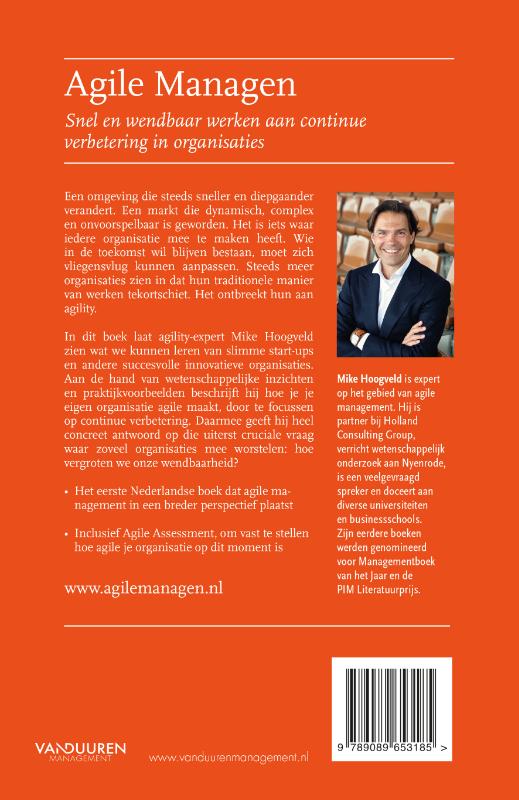Agile managen achterkant