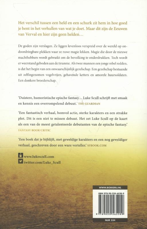 De donkere broederschap achterkant