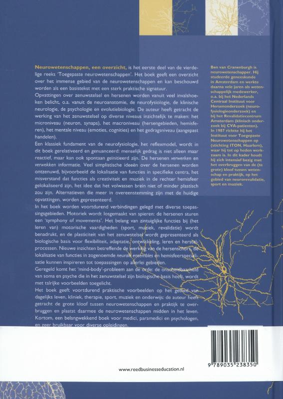 Toegepaste neurowetenschappen 1 -   Neurowetenschappen achterkant