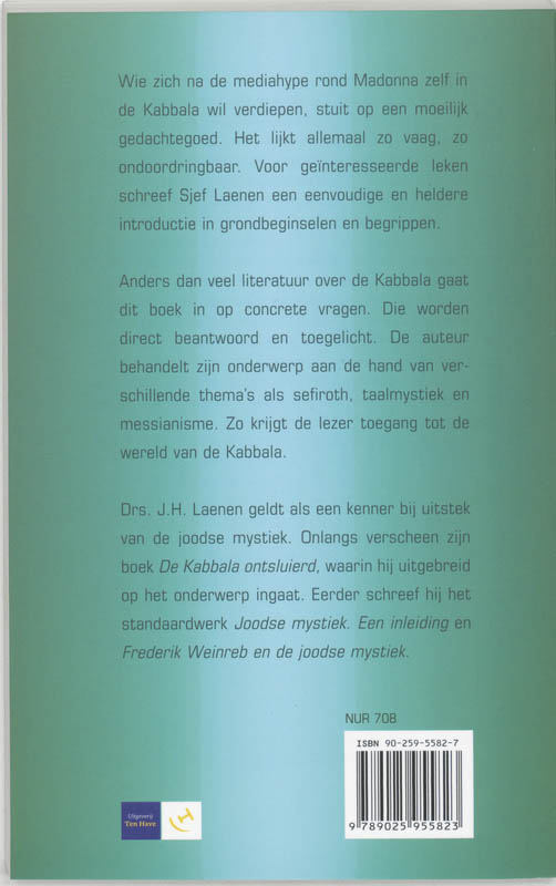 Kabbala Voor Beginners achterkant