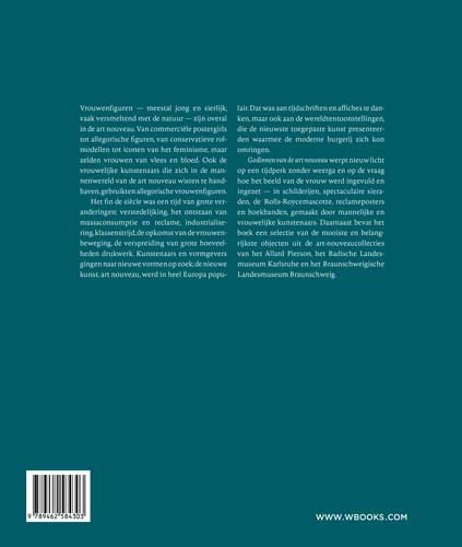 Godinnen van de art nouveau achterkant