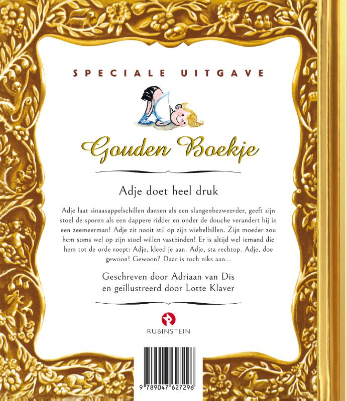 Adje Doet Heel Druk / Gouden Boekjes achterkant