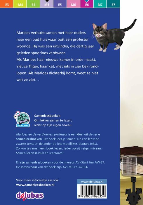 Marloes en de verdwenen professor / Samenleesboeken achterkant