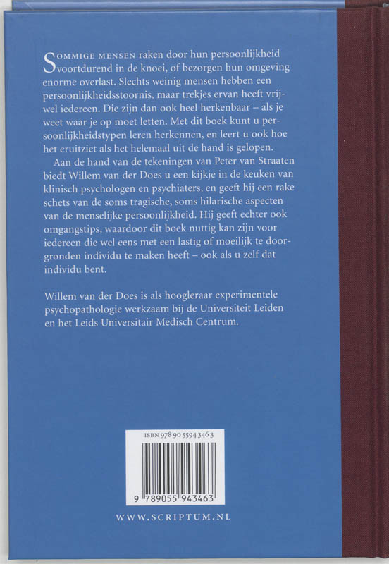 Zo ben ik nu eenmaal! / Scriptum psychologie achterkant