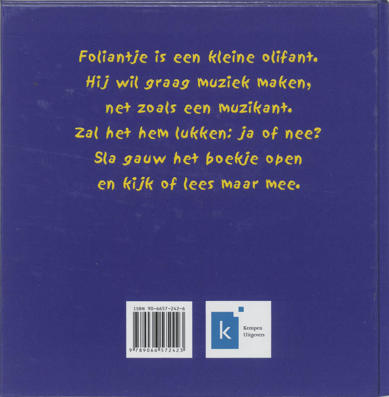 Foliantje Maakt Muziek achterkant