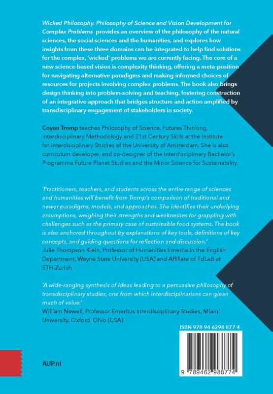 Wicked Philosophy / Perspectives on Interdisciplinarity achterkant