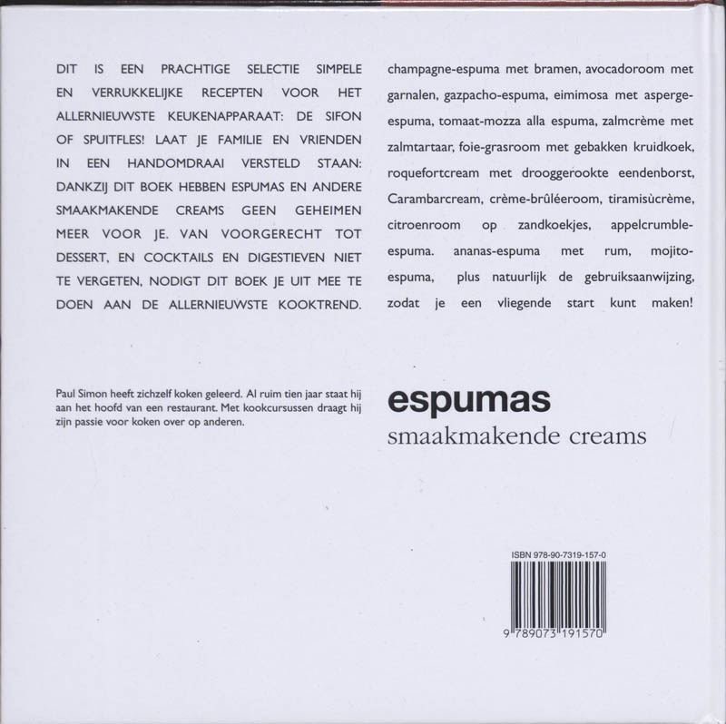 Espumas achterkant