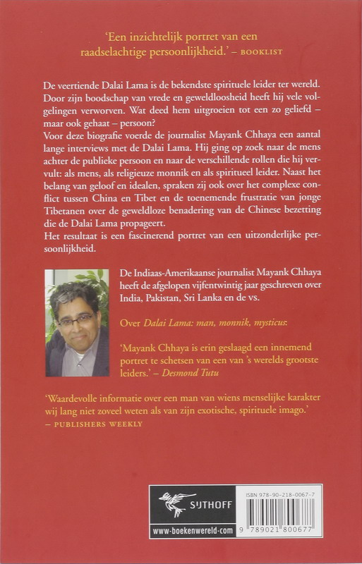 Dalai Lama Man, Monnik, Mysticus achterkant