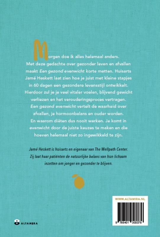 Een gezond evenwicht achterkant