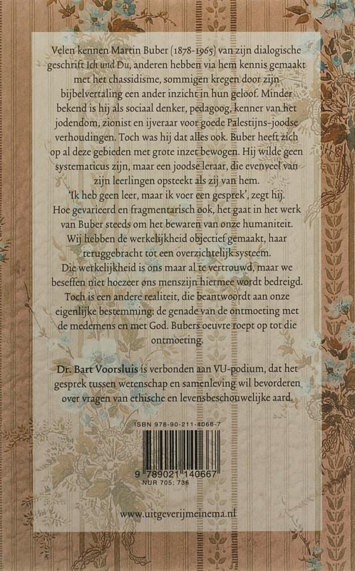 Leren Met Martin Buber achterkant