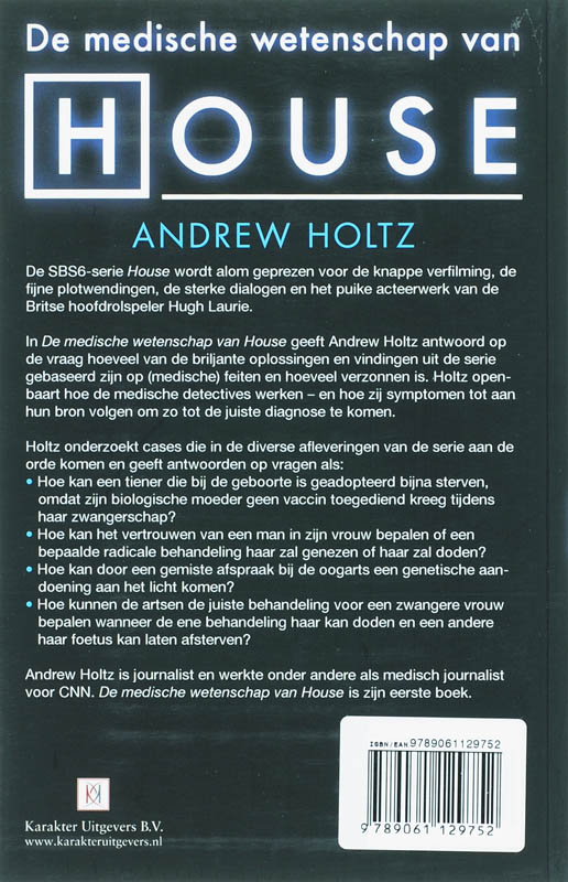 De medische wetenschap van House achterkant